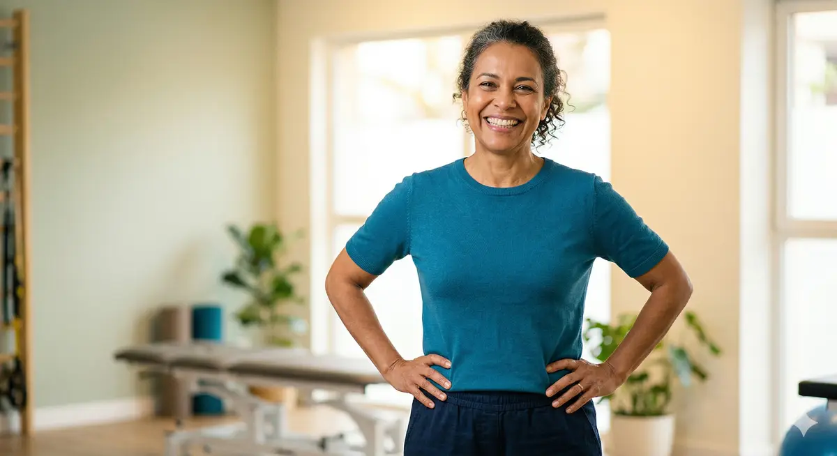 Paciente sorrindo após reabilitação oral com prótese na Art Dental Belém